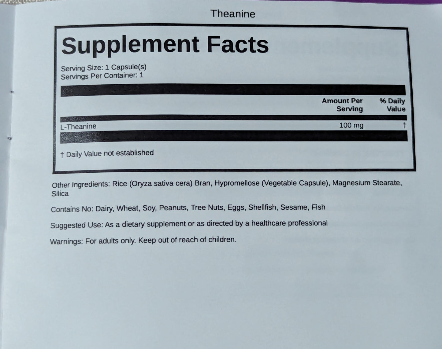 Sleep Pack (no Melatonin) 30 day supply