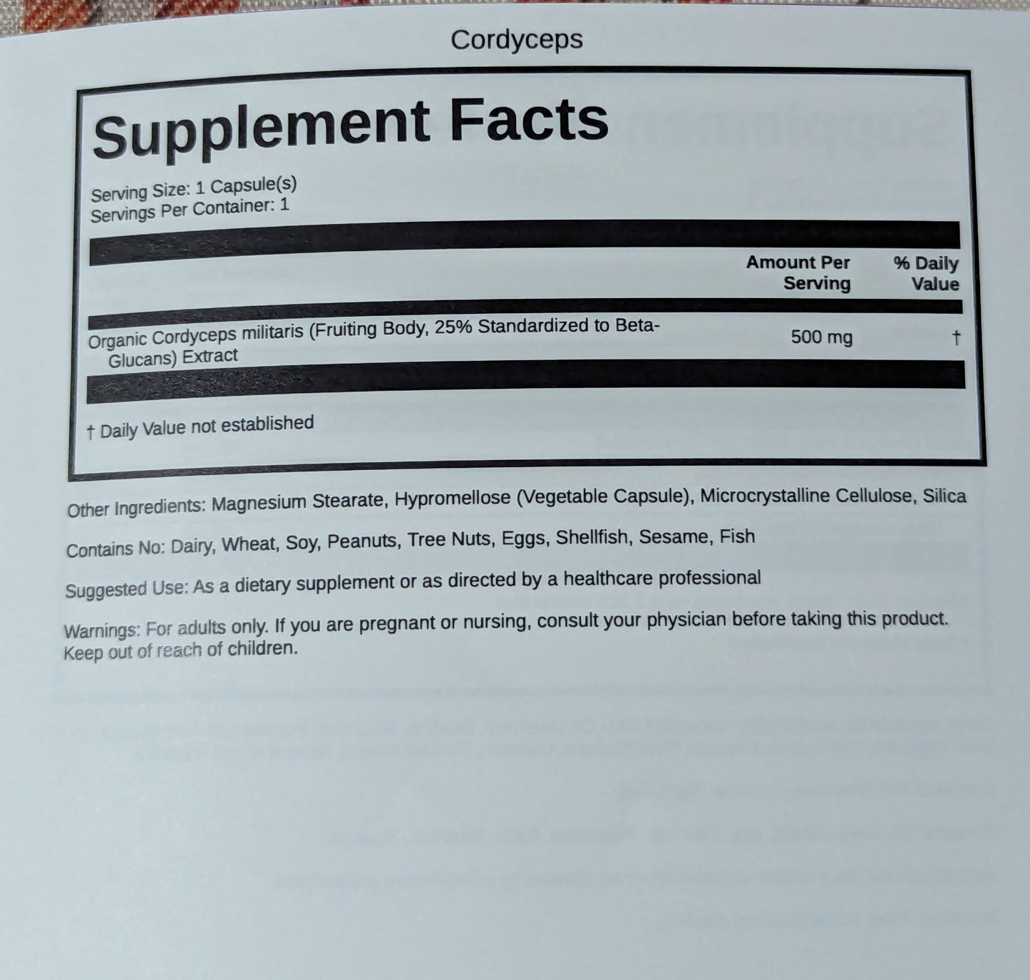 Stress pack (30 day supply)